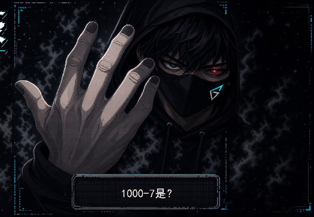 嘉豪伸手进入玩家桌面的角色画面 / Jiahao reaching into the player's desktop